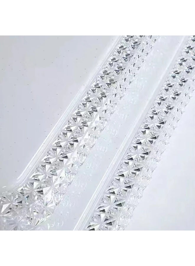 AL THURAYAT Modern Luxury Square Ceiling Lamp Indoor Home Decor, It measures 40 cm Acrylic AC220V, 3 Colors Bedroom Lights Surface Mounted LED Ceiling Light - Image 3