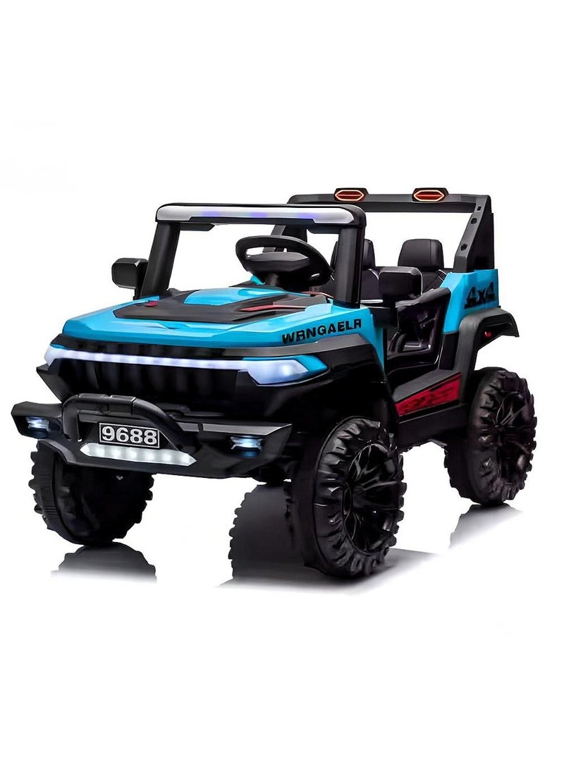 Cute ninos Electric kids car 4 motors 12 volts - openable doors - special lights - rocking mode - USB and AUX music - remote control 