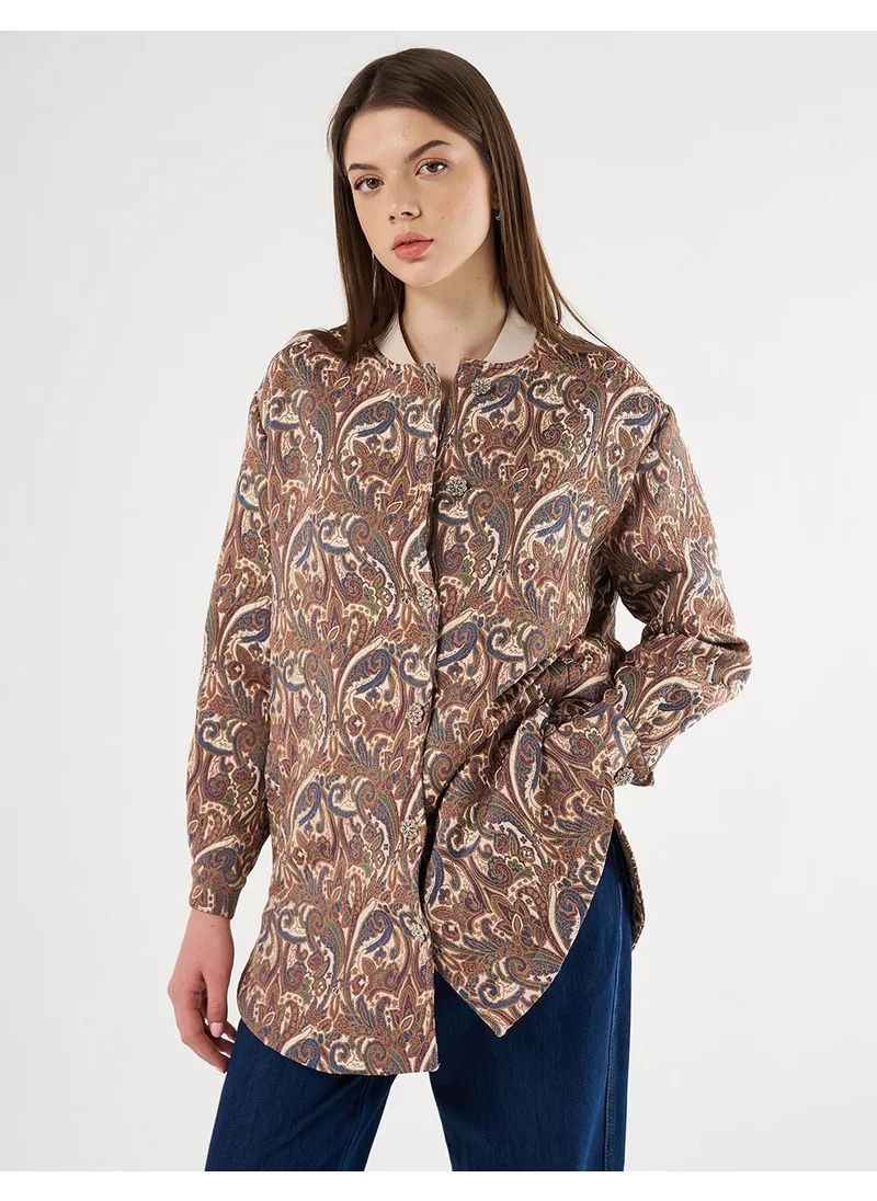 Kayra Jacquard Jacket Cream