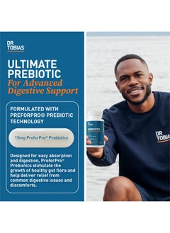 Dr. Tobias Prebiotics Supports Digestion & Gut Health Feed Good Probiotic Bacteria Boost Gut Immune Function Vegan & Nongmo Gut Health Supplements For Men And Women 30 Capsules 30 Servings  - Image 3