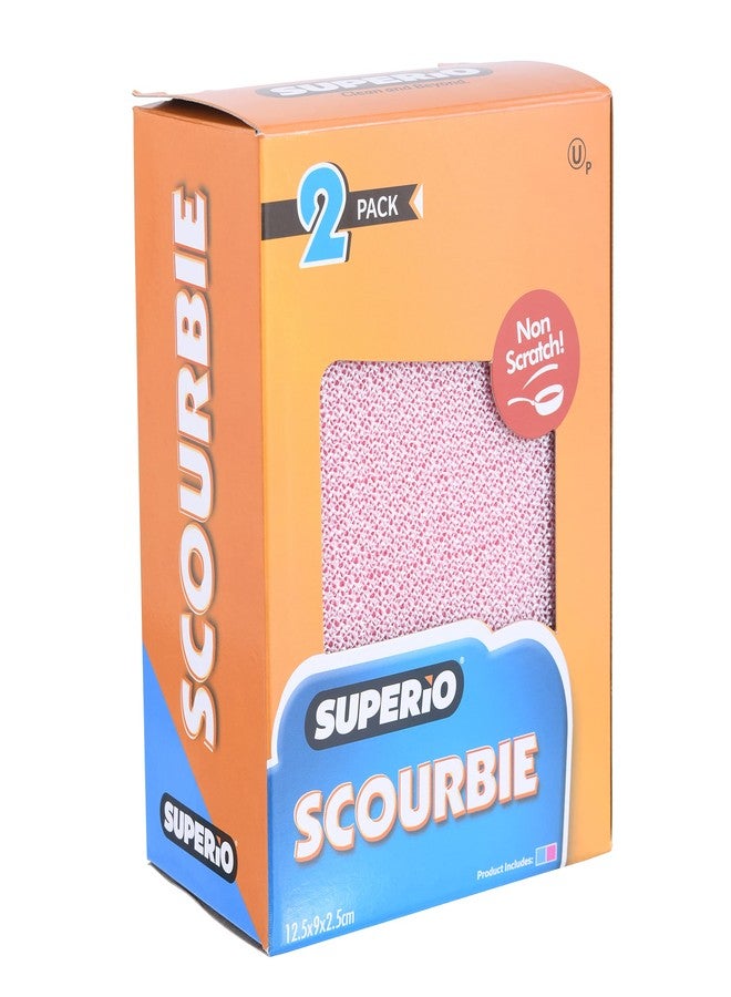 Superio Nylon Cleaning Pad, Dish Scrubbers, Multi Surface Scratch- Free Scour Sponge for Stainless Steel, Copper cookware, China, Dishes and plasticware (2) - Image 2
