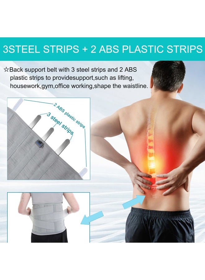 TANDCF Lumbar Support Back Brace Belt for Lower Back Pain Posture Corrector and Stabilizer with Dual Adjustable Straps (30"-34" waist) - Image 5
