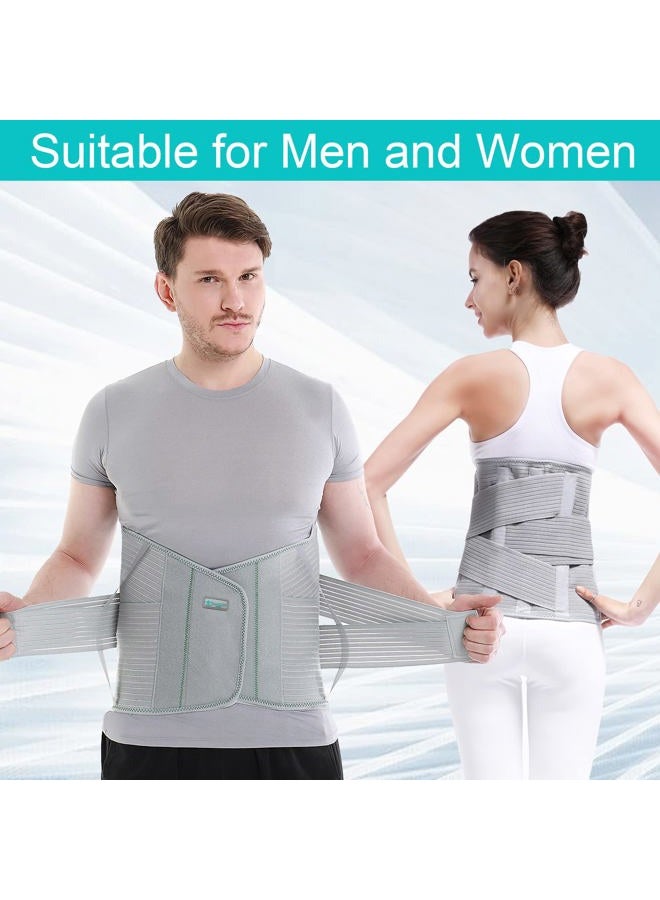 TANDCF Lumbar Support Back Brace Belt for Lower Back Pain Posture Corrector and Stabilizer with Dual Adjustable Straps (30"-34" waist) - Image 2