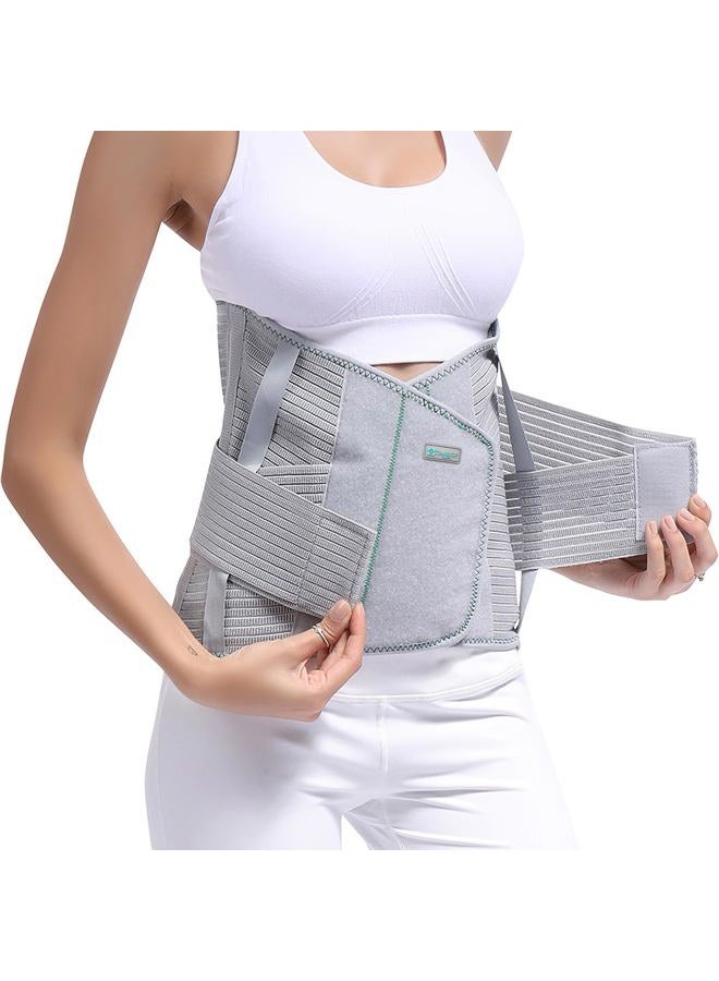 TANDCF Lumbar Support Back Brace Belt for Lower Back Pain Posture Corrector and Stabilizer with Dual Adjustable Straps (30"-34" waist) - Image 1