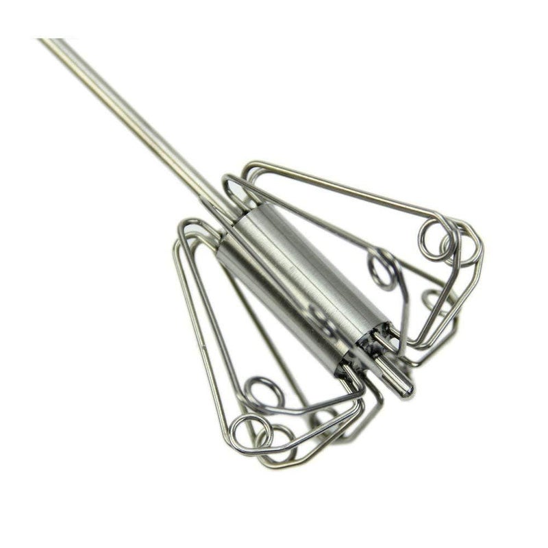 SADRUCHI SADRUCHI Stainless Steel Hand Push Rawai Whisk Blender Egg Beater LassiButter Milk Mixer Power Free Automatic Mixer Stirrer Versatile Kitchen Tool for Blending Whisking  - Image 3