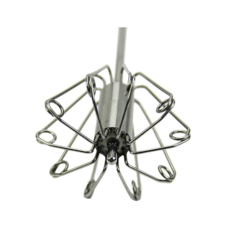 SADRUCHI SADRUCHI Stainless Steel Hand Push Rawai Whisk Blender Egg Beater LassiButter Milk Mixer Power Free Automatic Mixer Stirrer Versatile Kitchen Tool for Blending Whisking  - Image 2