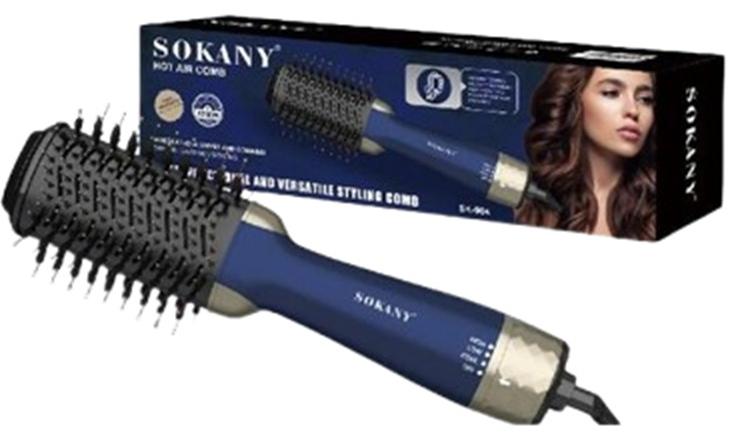 سوكاني SK-904A مجفف شعر ومشط هواء ساخن  مشط تصفيف متعدد الوظائف ومتعدد الاستخدامات - 1200 واط - Image 1