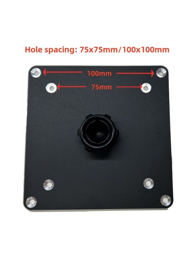 All Aluminum Alloy Vesa75-100 Hole Pitch Adapter Plate 18 Inch Portable Display 10 Touch Screen 17 Ball Head Bracket-Color:T650 All-aluminum Alloy Vesa Adapter Board (silver)  - Image 2
