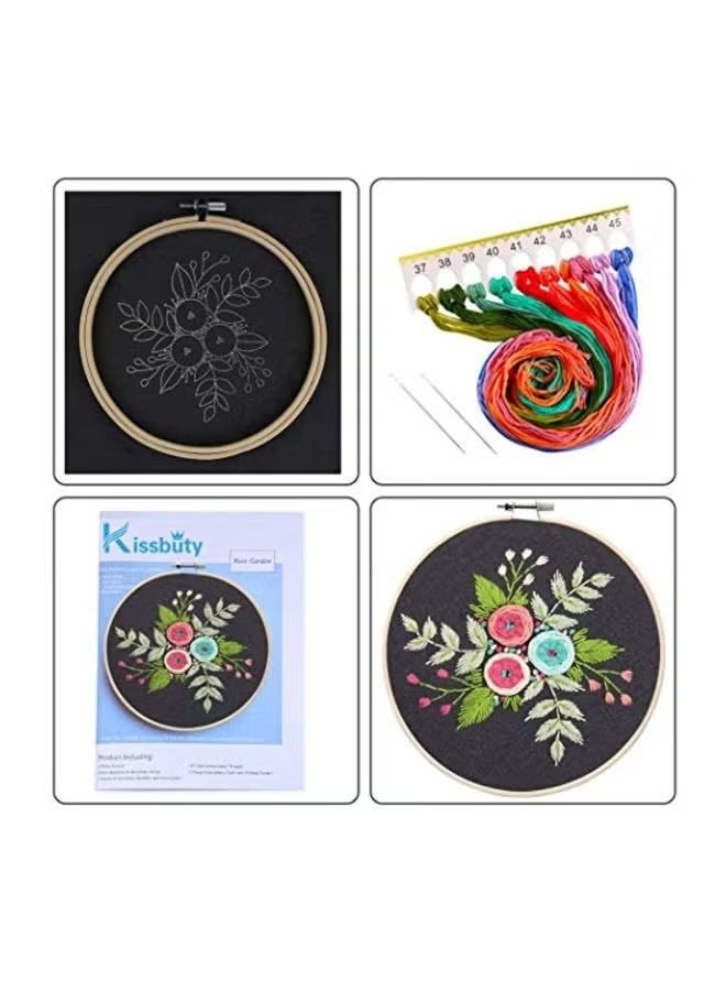 مجموعة أدوات التطريز للمبتدئين - أسود/أزرق/أخضر - Image 3