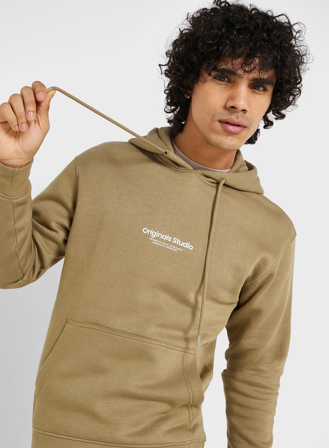 JACK & JONES Originals Studio Print Hoodie for Men | Best