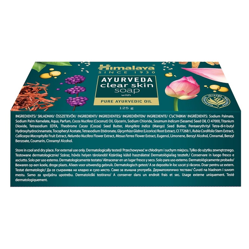 Himalaya Fortunekart Ayurveda Clear Skin Soap India 125 G - Image 2
