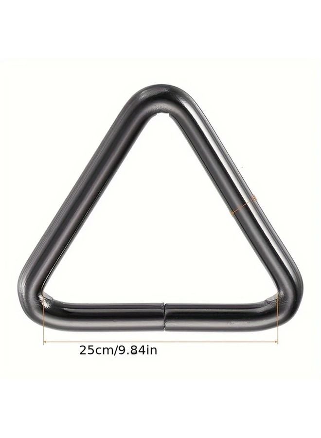 25mm Zinc Alloy Triangle Ring Buckle Split 6pcs Hardware Accessories Black - Image 4