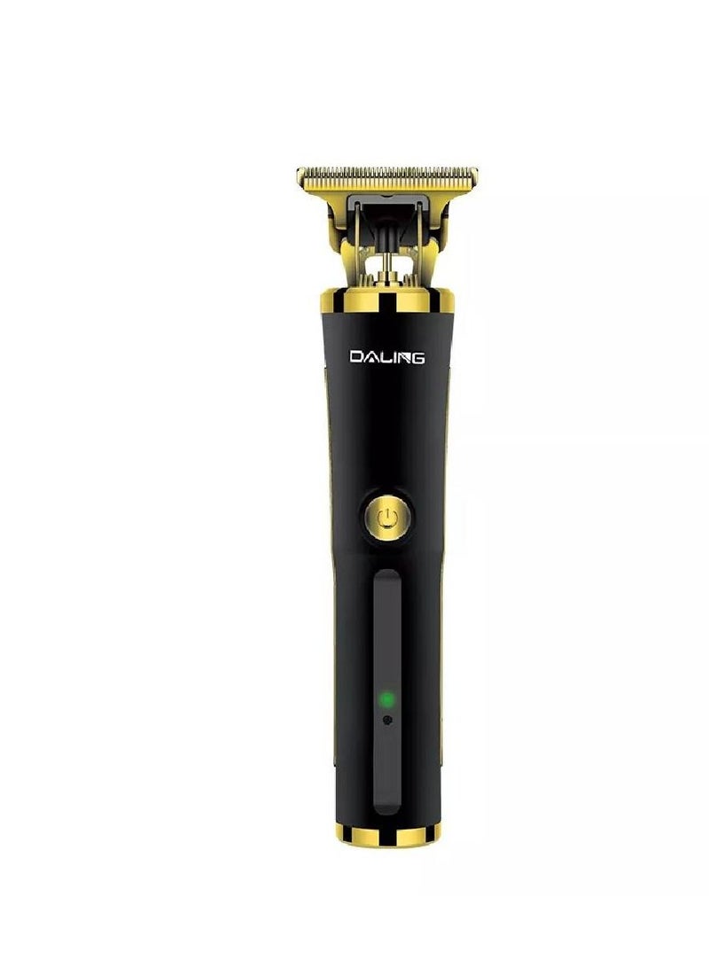 Daling push shear DL 1513 Rechargeable hair trimmer Cordless 60 Minutes Runtime Beard Trimmer for Men (Black) - Image 1