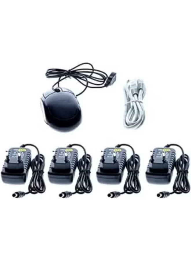 نظام كاميرات أمان لاسلكي 4 قنوات HD – مجموعة مراقبة منزلية ومكتبية موثوقة - Image 1