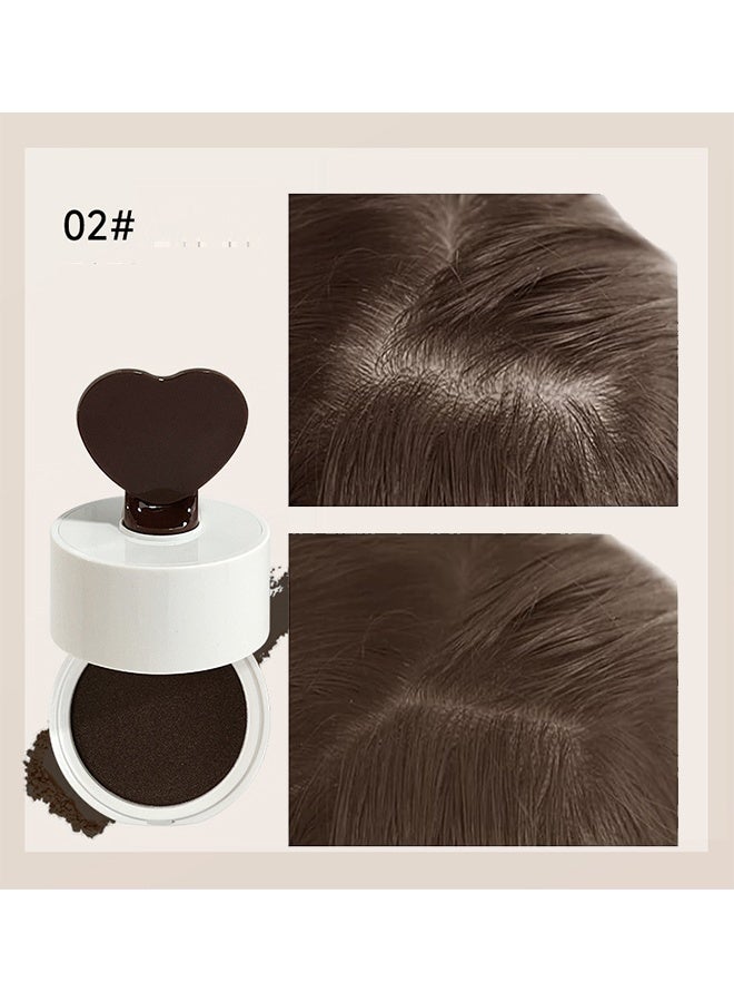 kakashow Hair Shadow Powder,Hairline Powder, Shadow Powder Quickly Covers Hair Roots, Brow and Beard Lines Anti-Smudge 48 Hours, For Bald Spots, Forehead Grooming Powder Instant Coverage for Hairline (02#Brown) - Image 2