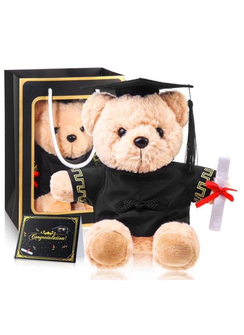 Coolchic Graduation Gift, Graduation Bear with Grad Cap Congrats Cards,2025 Kindergarten High School College Graduation Gift for Girls Boys  - Image 1