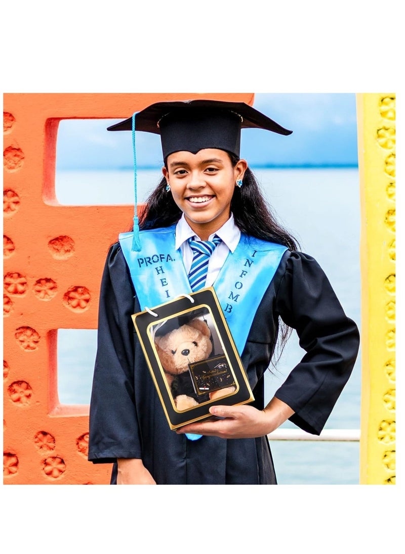 Coolchic Graduation Gift, Graduation Bear with Grad Cap Congrats Cards,2025 Kindergarten High School College Graduation Gift for Girls Boys  - Image 2