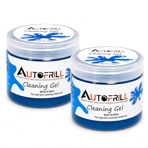 AUTOFRILL Cleaning Gel for Car AC Vent Interior Dust Keyboard Cleaner Super Universal Car Interior, Keyboard, PC, Laptop, Electronic Gadget Cleaning Kit Car Cleaning Gel (Blue - 160 gm) (Pack of 2) - Image 1