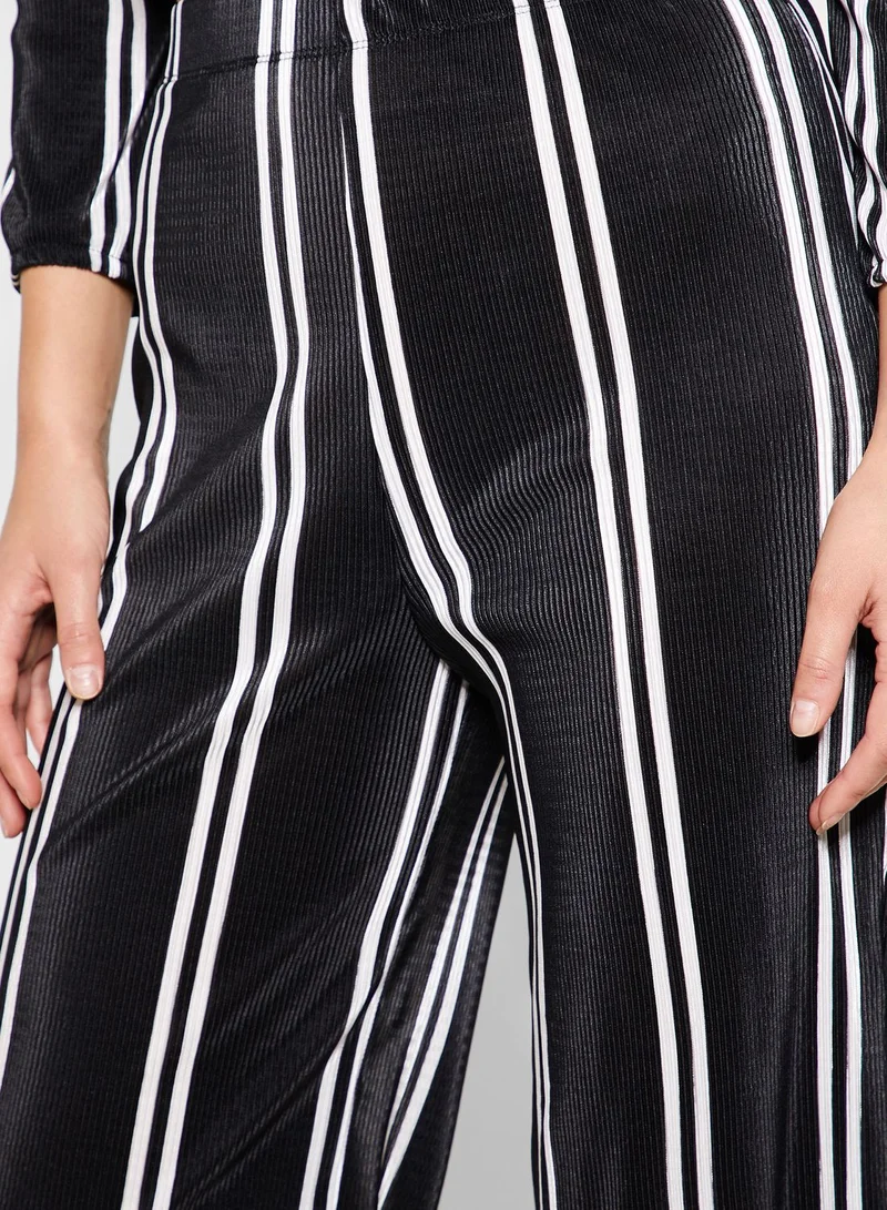 Miss Selfridge Striped Plisse Pants