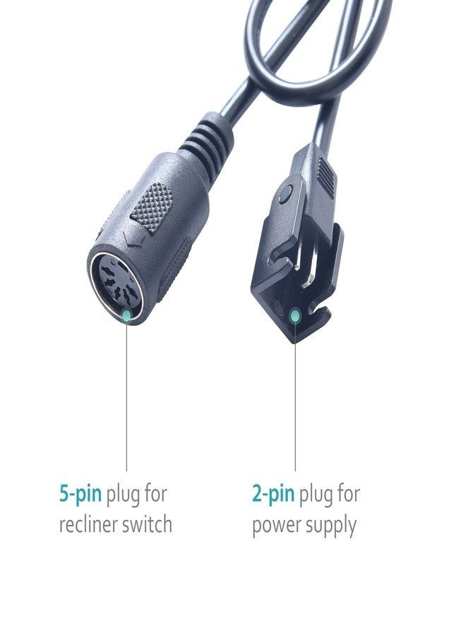 Okin Motor JLDQ-10 & JLDQ.10.435.250H Power Recliner Actuator Replacement, Lift Chair Sofa Bed Part Replacement for JLDQ.19B.435.250D, JLDQ.10.435.250, JLDQ.3.435.250, 1.28.000.110.30 - Image 3