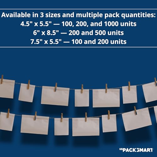 US PACK SMART 200 Units, 6"x8.5" Clear Packing List Shipping Pouches – Heavy Duty Self-Sealing Adhesive Envelopes, Waterproof & Tear-Proof – Ideal for Labels, Invoices & Documents - Image 4