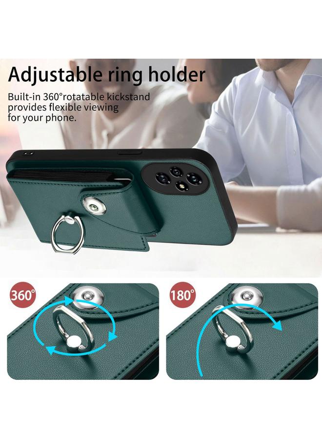 S-TOP Case For Honor 200 Pro 5G Organ Card Bag Ring Holder Phone Case with Long Lanyard - Image 4