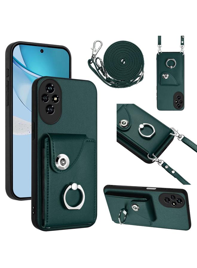 S-TOP Case For Honor 200 Pro 5G Organ Card Bag Ring Holder Phone Case with Long Lanyard - Image 1