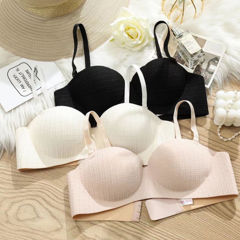 Small Bust Enhancing Bra, One-Piece Seamless, Wireless, Breathable, Side Breast Support, Popular , Beautiful And Comfortable - Image 1