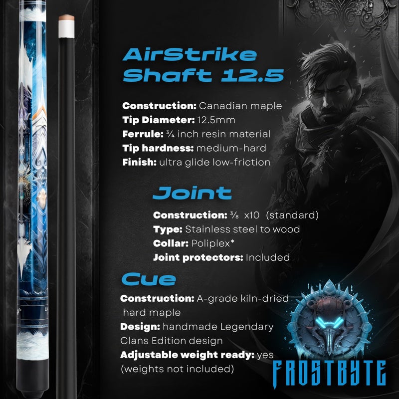 IgnatGames 2-Pieces Pool Cue Stick - 58" Premium Canadian Maple Billiard Pool Sticks for Adults with New AirStrikeÂ® Shaft and Premium Case + Billiard Accessories 2in1 Pocket Chalker & Tip Shaper - Image 3
