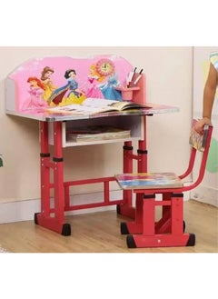 AGD Educational Kids Desk, Study Table and Adjustable Height Chair (Pink)  - Image 5