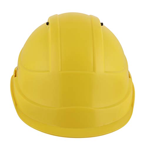 KARAM PN542 Safety Helmet for Men Industrial & Construction Helmet | Ratchet Type Adjustment with Adjustable Chin Strap | Ventilation & Side Slot for Attachment | EN Certified Hard Hat | Lemon Yellow - Image 4