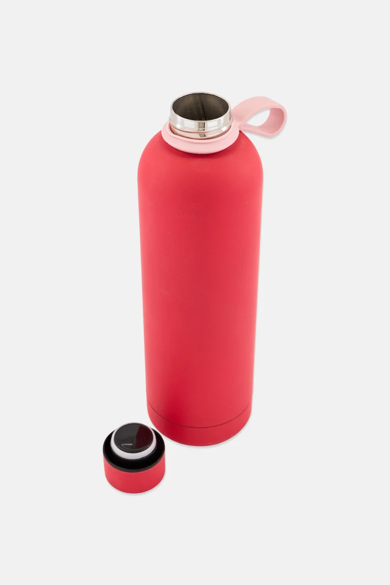 موي موتشو Thermo Steel Plain Double-Walled To-Go Water Bottle 750 ml, Red
