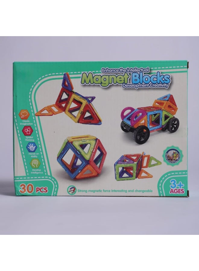 30-Piece Magnetic Building Blocks for Kids, Magnetic Building Block Set, 30-Piece Magnetic Construction Set, Magnetic Blocks Toy for Kids, Magnetic Construction Toy for Children, Magnetic Building Blocks, Educational Magnetic Building Blocks, 3D Magnetic Building Toy, Magnetic STEM Building Blocks, Magnetic Shape Building Set, Magnetic Construction Block Set, Magnetic Learning Blocks, STEM Educational Toy for Kids, Montessori Magnetic Blocks, Magnetic Tiles for Kids, Magnetic Building Tiles, Magnetic Tile Set for Kids, Creative Magnetic Building Toy, Magnetic Brain Development Blocks, Magnetic Learning Toy, Colorful Magnetic Blocks for Kids, Magnetic Shape Construction Toy, Creative Magnetic Block Set, Educational Building Blocks for Boys and Girls. - Image 5