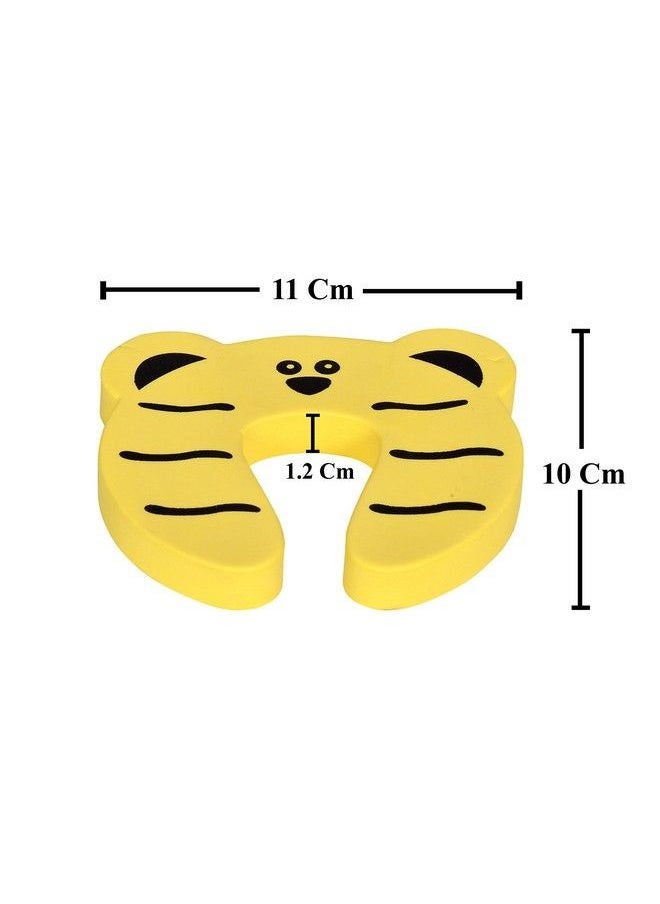 The Little Lookers 4 Pc Multipurpose Finger Door Closet Protector Safety Finger Pinch Guard Stopper Accidental Door Lock Protection For Kids Babies Children (Giraffe & Tiger Pack Of 4)  - Image 4