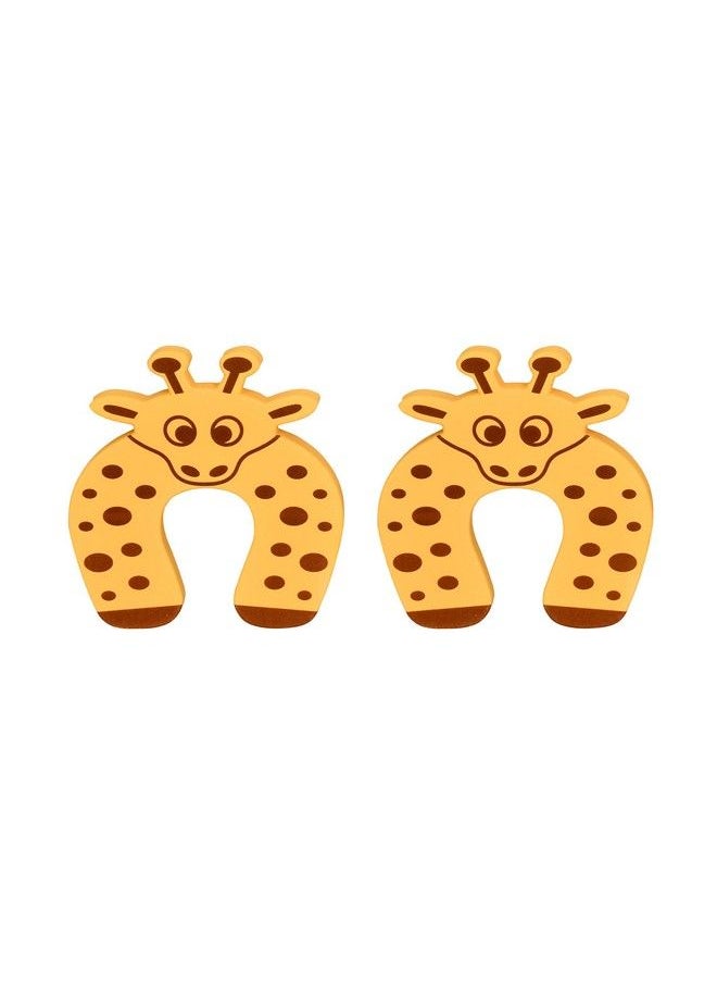 The Little Lookers 4 Pc Multipurpose Finger Door Closet Protector Safety Finger Pinch Guard Stopper Accidental Door Lock Protection For Kids Babies Children (Giraffe & Tiger Pack Of 4)  - Image 3