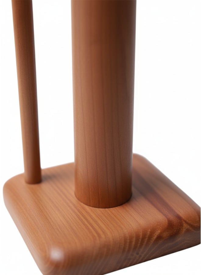 كذا هوم كاسا هوم حامل مناديل رول خشب منظم أساسي لمطبخ العائلة مصر - Image 3