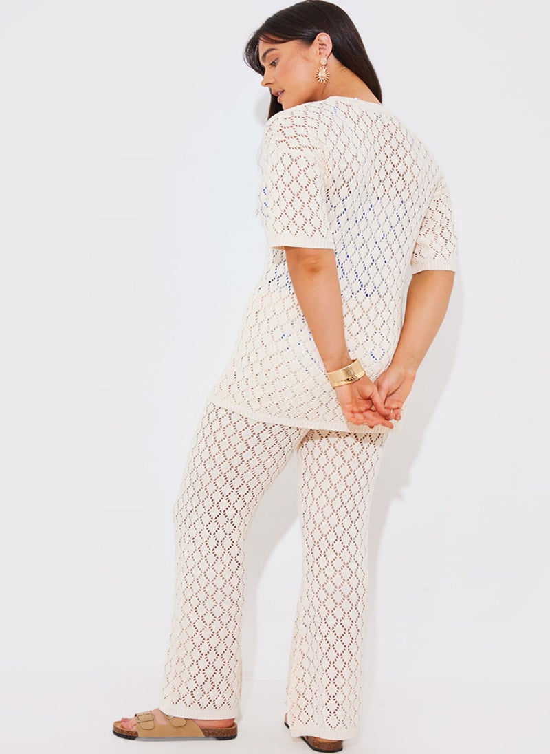 In the style Broidered High Waist Pants  - Image 2