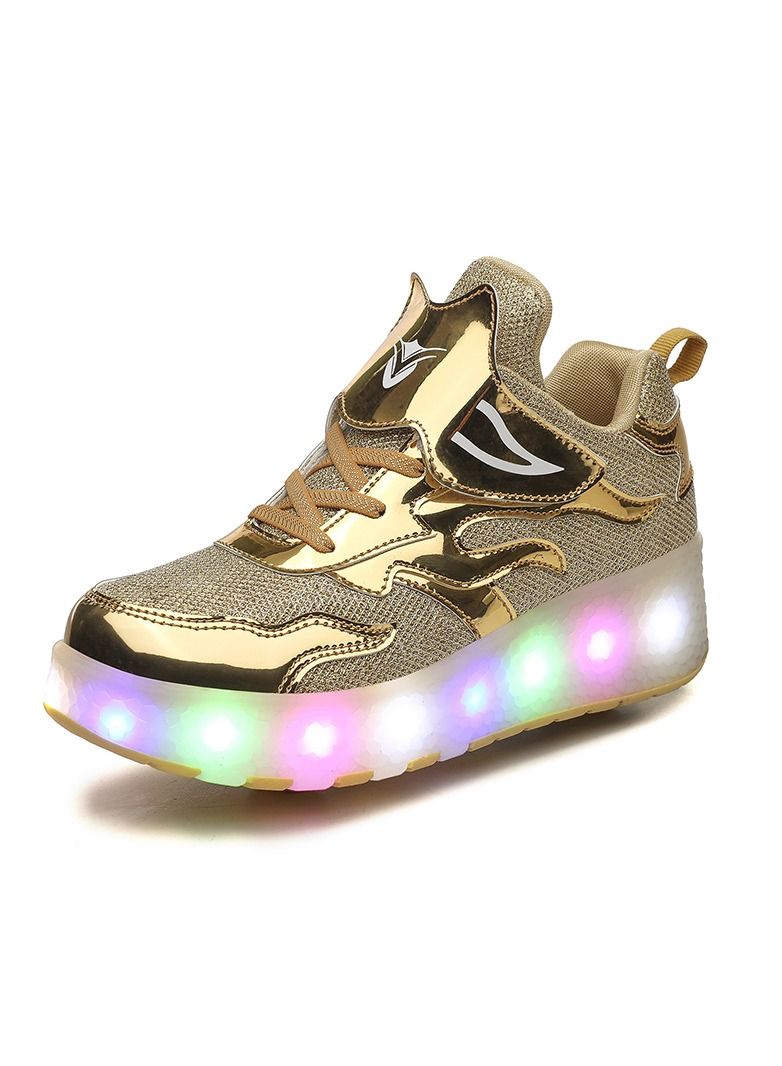 LED Flash Light Fashion Sneaker Skate Shoes with Wheels and Lightning-Designed Sole - Trendy and Eye-Catching for Men, Women, and Kids  - Image 2
