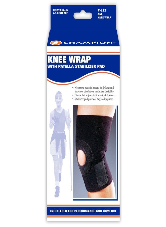 CHAMPION Knee Wrap Stabilizing Pad, Black - Image 5