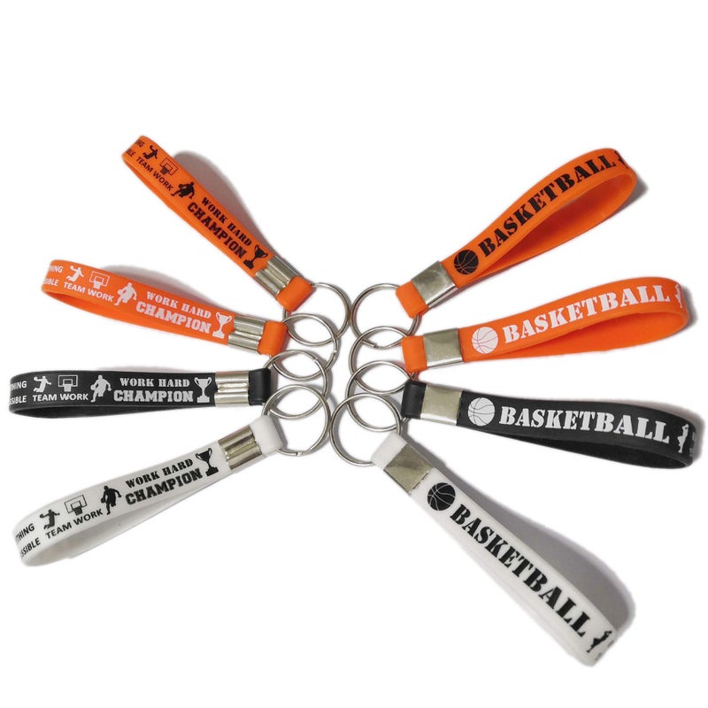 CupaPlay 24 PCS Basketball KeychainsKeyrings Motivational Bulk for Teenagers  Inspirational  Basketball Party Favors and Supplies for CarnivalEventsPrize