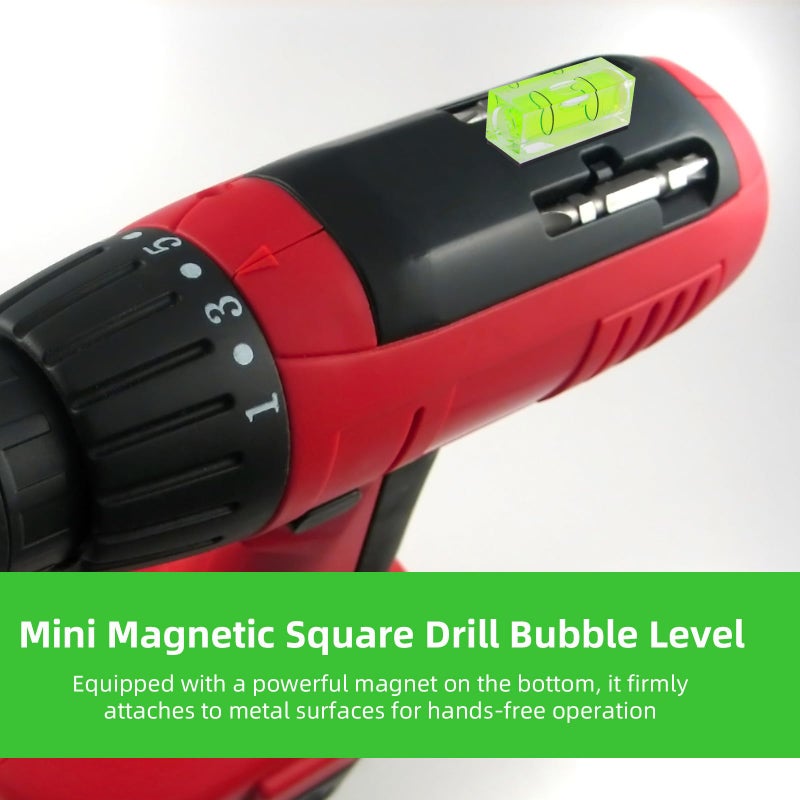 Penitue 9pcs Small Square Round Bubble Spirit Level, Square & Circular Mini Magnetic Pocket Bubble Levels Measuring Tool for Precise Leveling of Turntables Cameras Tripods Drills Frames & Phonographs - Image 4
