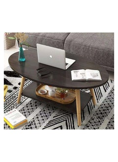 DANUBE HOME Freya Coffee Table Multifunctional Living Room Desk Space Saving Center Table Modern Design Furniture For Home Living Room L 100 x W 50 x H 42 cm Black  - Image 1
