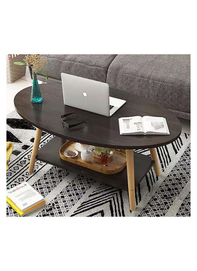 DANUBE HOME Freya Coffee Table Multifunctional Living Room Desk Space Saving Center Table Modern Design Furniture For Home Living Room L 100 x W 50 x H 42 cm Black  - Image 1