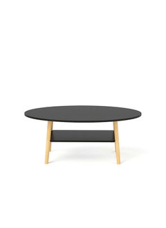 DANUBE HOME Freya Coffee Table Multifunctional Living Room Desk Space Saving Center Table Modern Design Furniture For Home Living Room L 100 x W 50 x H 42 cm Black  - Image 4