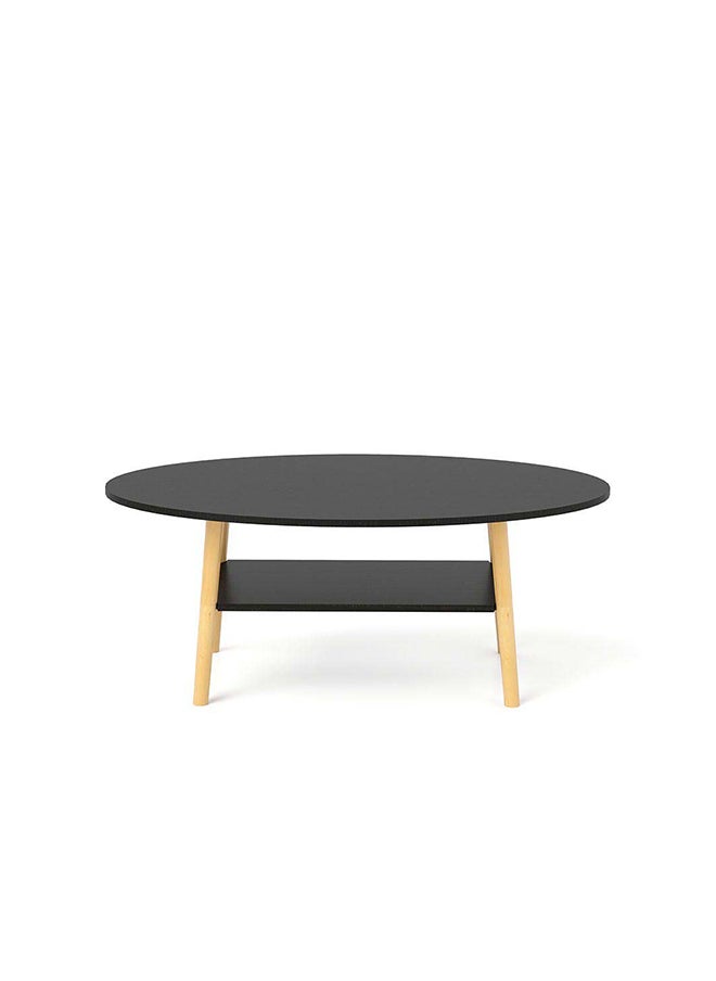 DANUBE HOME Freya Coffee Table Multifunctional Living Room Desk Space Saving Center Table Modern Design Furniture For Home Living Room L 100 x W 50 x H 42 cm Black  - Image 4