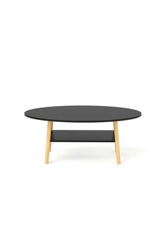 DANUBE HOME Freya Coffee Table Multifunctional Living Room Desk Space Saving Center Table Modern Design Furniture For Home Living Room L 100 x W 50 x H 42 cm Black  - Image 4