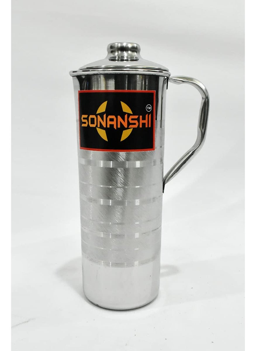 Sonanshi Sonanshi Water Stainless Steel Fridge Jug Pitcher Luxury Design Capacity 1 Litre  - Image 1