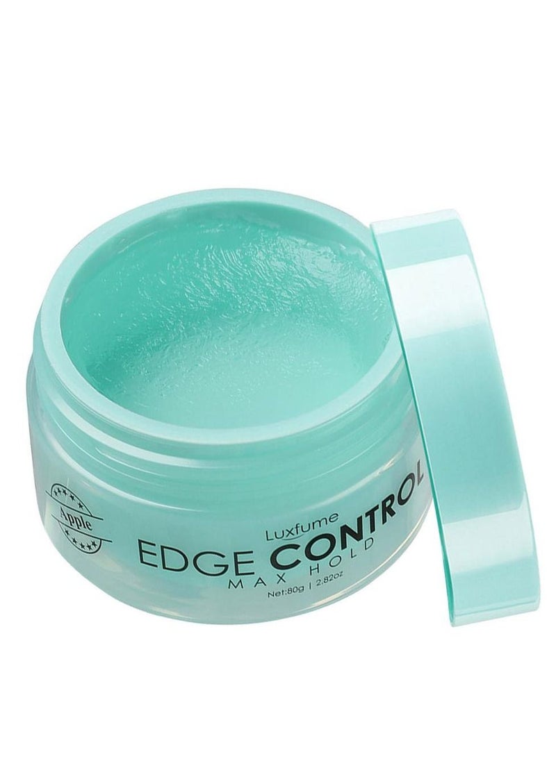Luxfume جل تصفيف الشعر القوي من Edge Control Apple Booster بقوة إضافية لترطيب الشعر الخشن والكثيف، رائع للشعر المريح والطبيعي، 80 جرام  - Image 1
