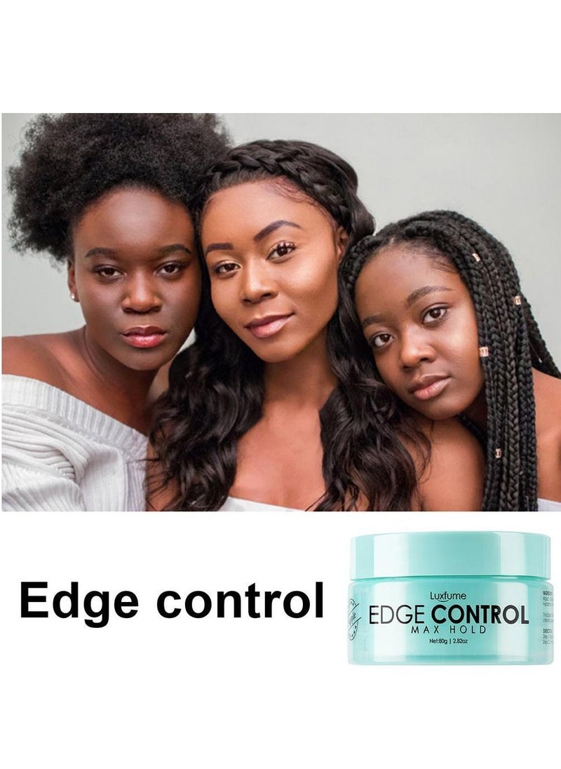 Luxfume جل تصفيف الشعر القوي من Edge Control Apple Booster بقوة إضافية لترطيب الشعر الخشن والكثيف، رائع للشعر المريح والطبيعي، 80 جرام  - Image 5