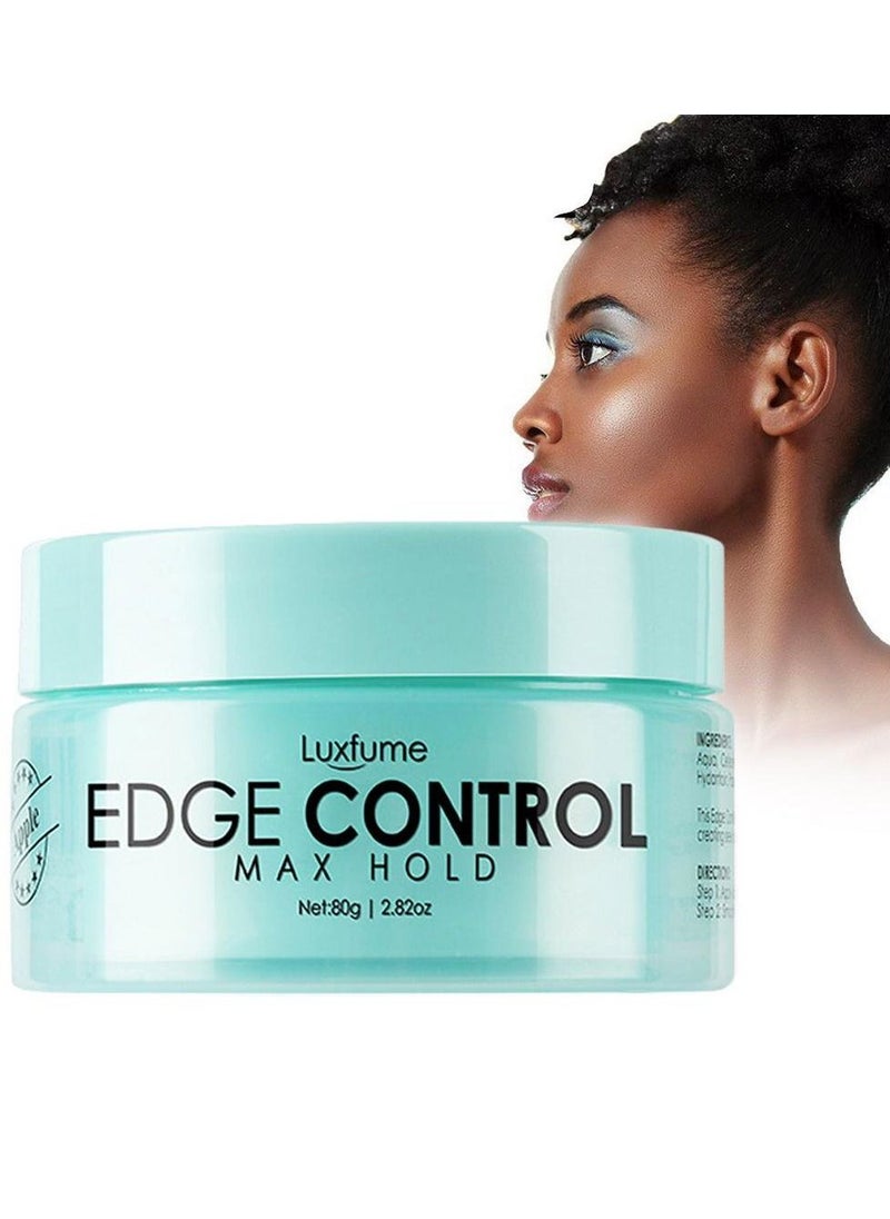 Luxfume جل تصفيف الشعر القوي من Edge Control Apple Booster بقوة إضافية لترطيب الشعر الخشن والكثيف، رائع للشعر المريح والطبيعي، 80 جرام  - Image 4